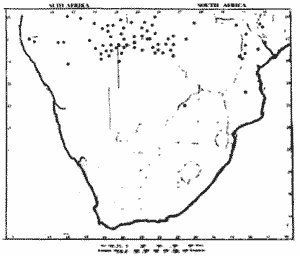 Map of Manketti areas in SA